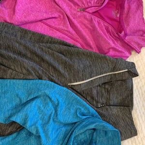 3 size Medium Champion half workout zips